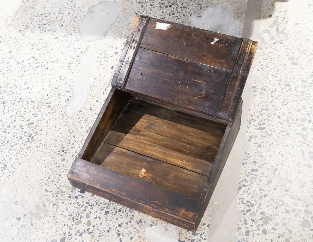 Early C19th Stained Pine Writing Slope Image 1++