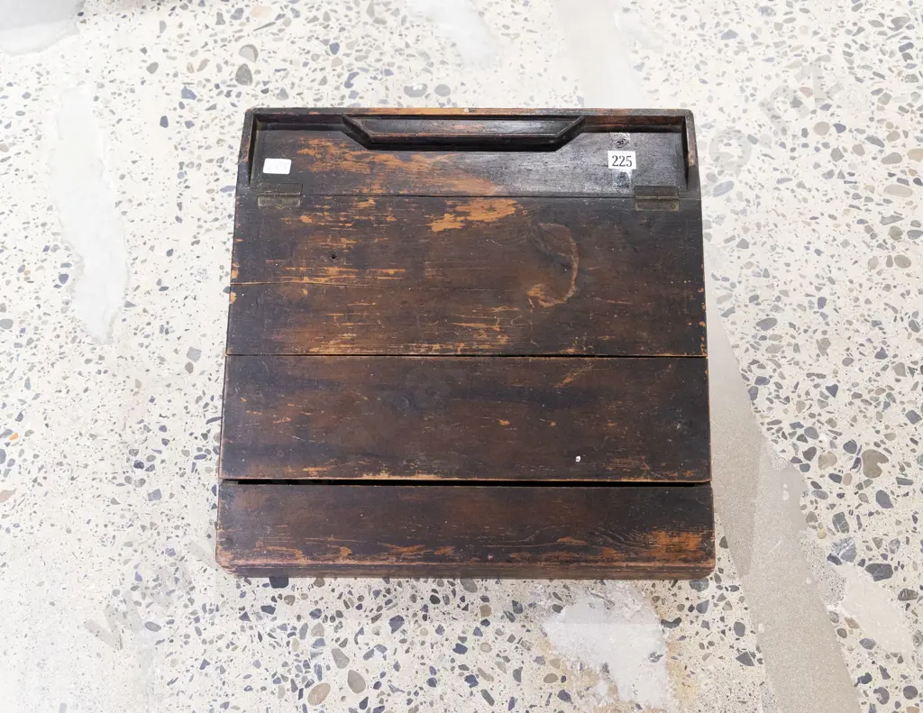 Early C19th Stained Pine Writing Slope Image 1++