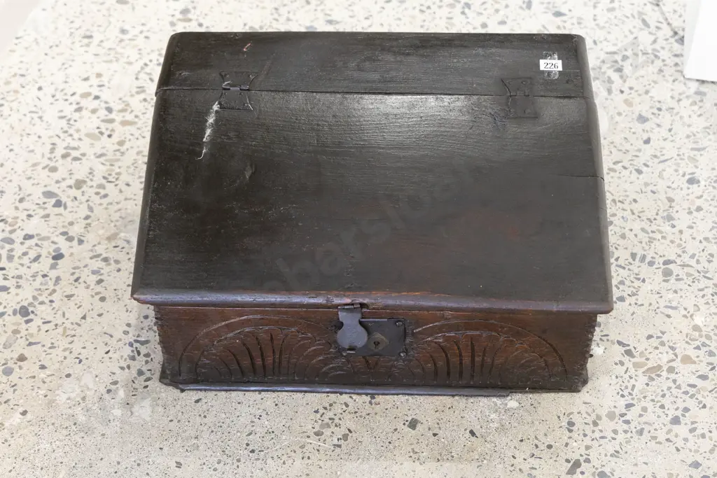 C17th Oak Bible Box Image 1++