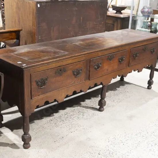 Geo II Oak Low Dresser