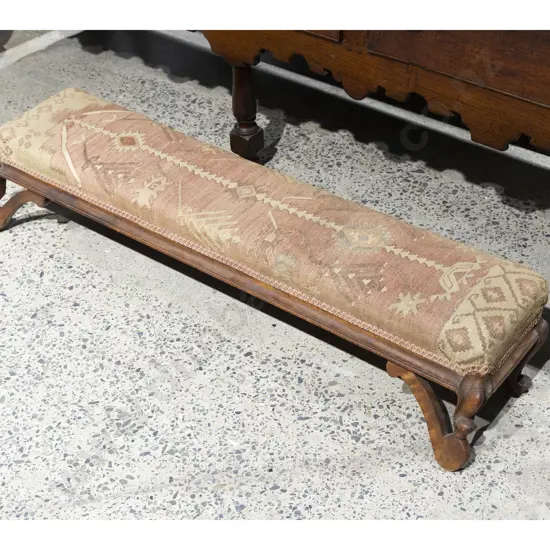 Victorian Walnut Fender Stool
