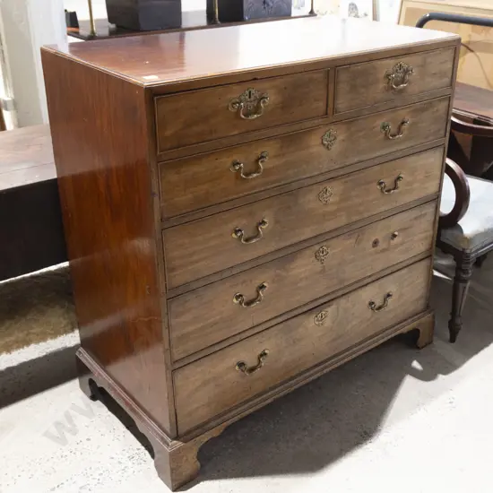 Geo III Mahogany Flat Front Chest