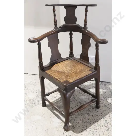 Mid C18th Elm Corner or Roundabout Chair