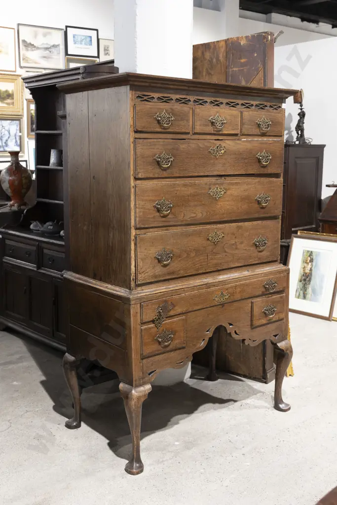 Early Geo III Oak Chest on Stand Image 1++