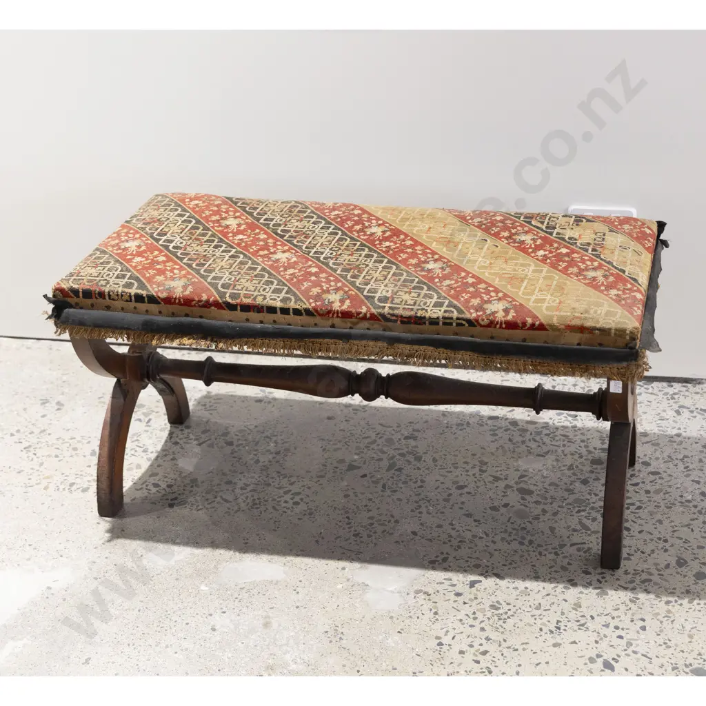 Victorian Mahogany Dressing Stool (For Restoration) Image 1++
