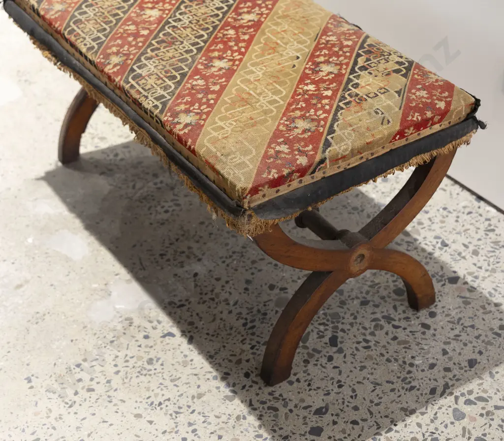 Victorian Mahogany Dressing Stool (For Restoration) Image 1++