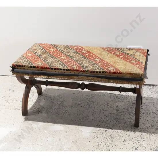 Victorian Mahogany Dressing Stool (For Restoration)