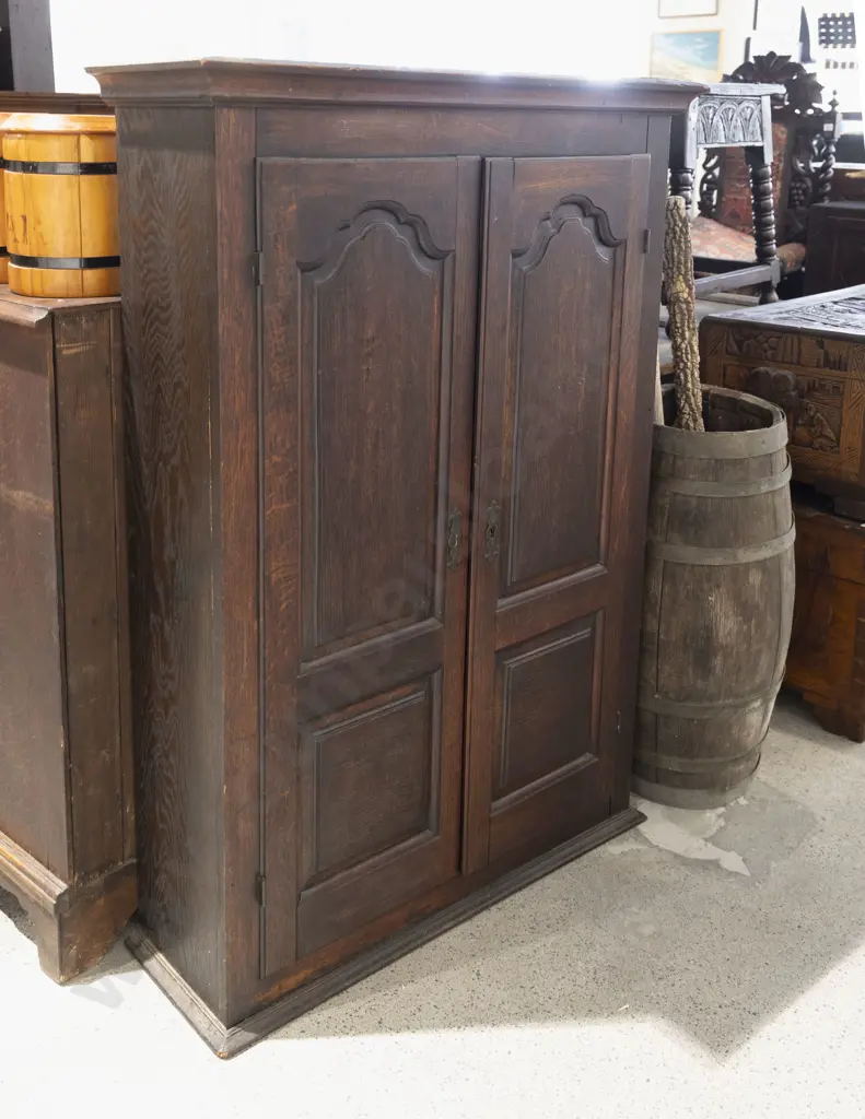 Geo III Oak Book Cabinet Image 1++