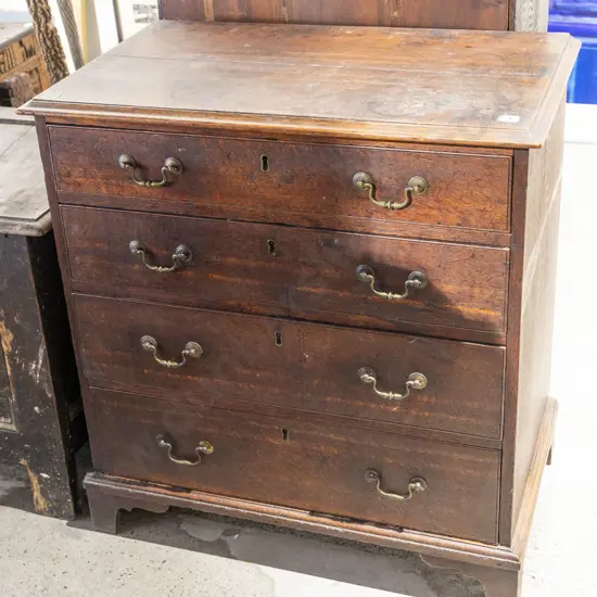 Geo III Oak Flat Front Chest