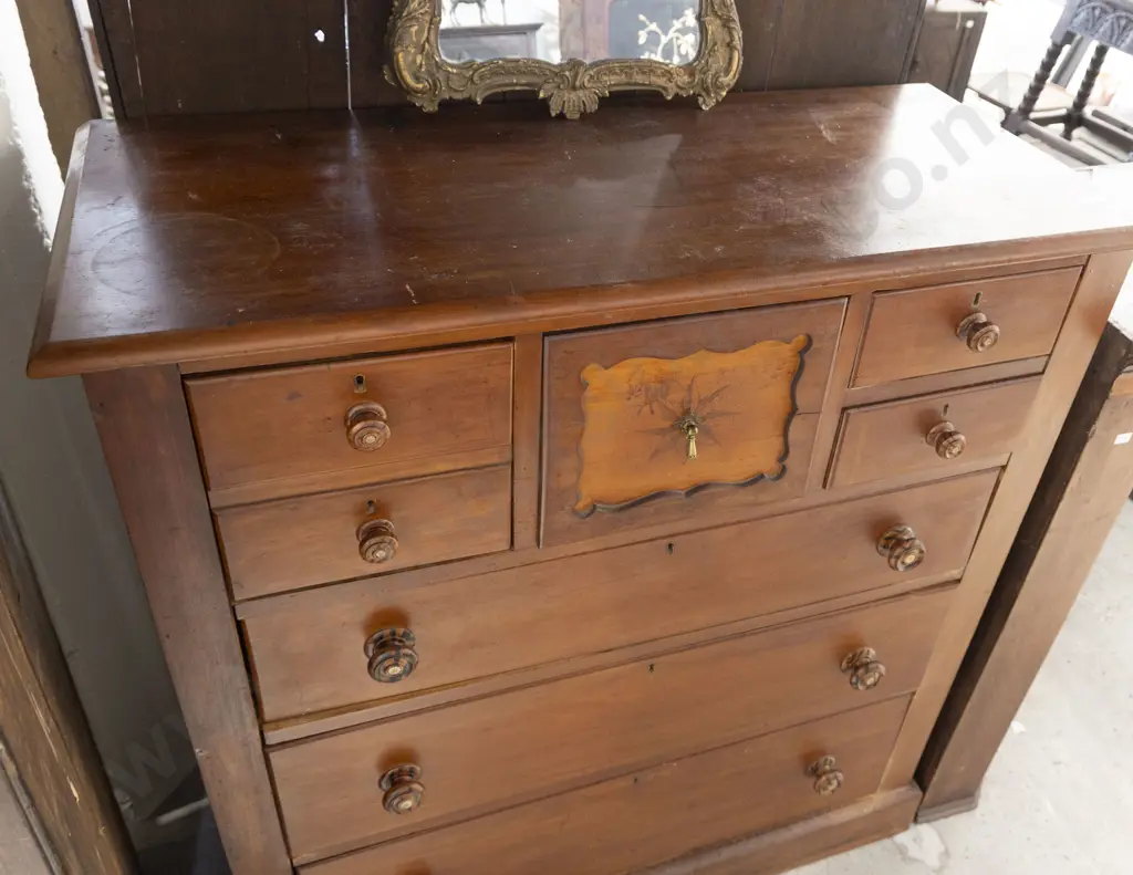 Late C19th NZ Colonial Kauri Scotch Chest Image 1++
