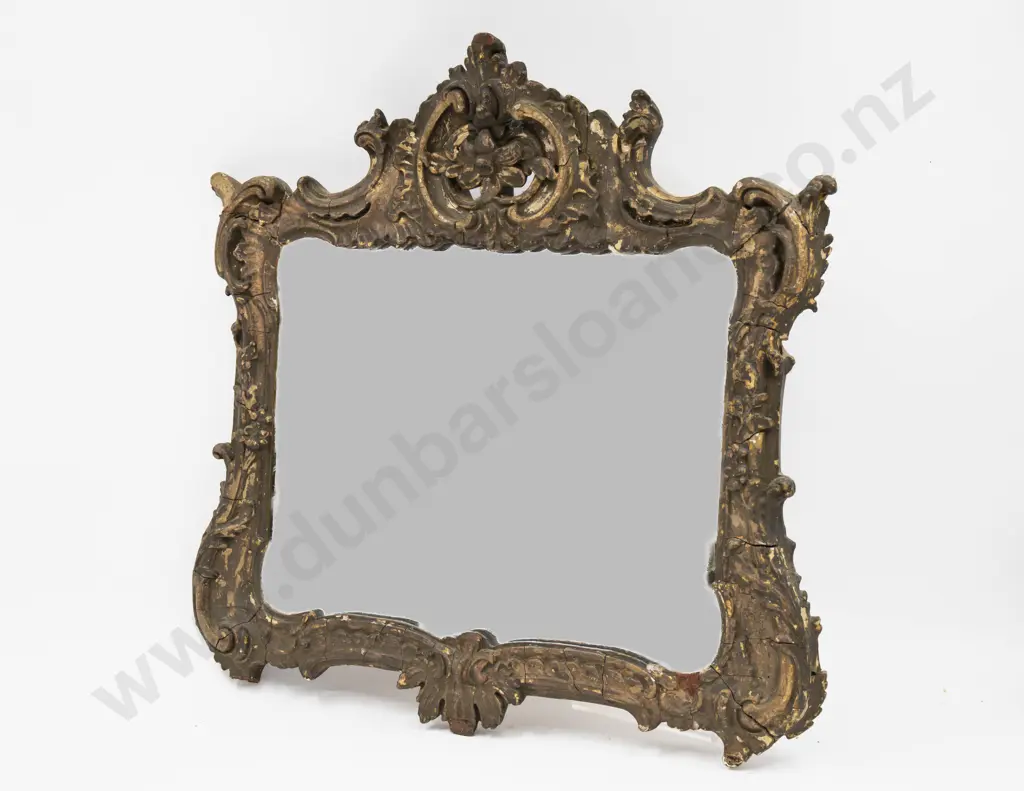 C19th Giltwood Wall Mirror Image 1++