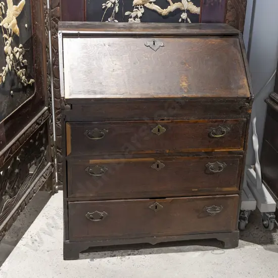 Geo III Oak Bureau