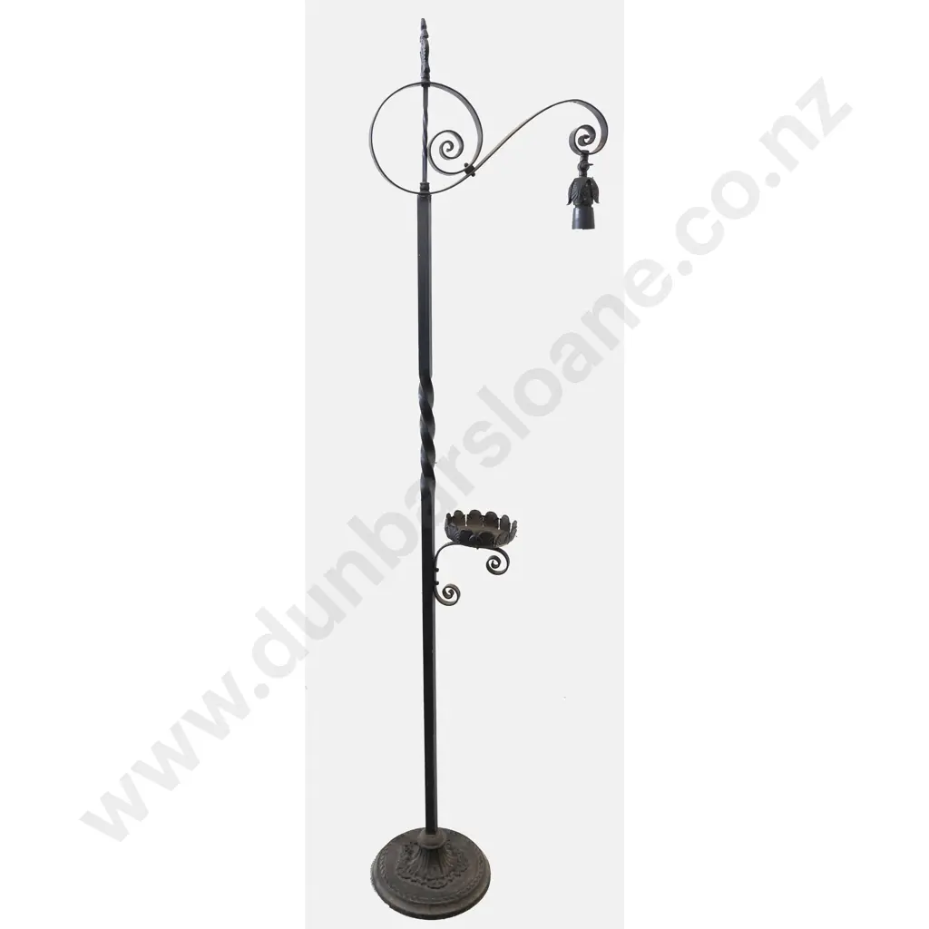 Edwardian Wrought Metal Floor Lamp Image 1++