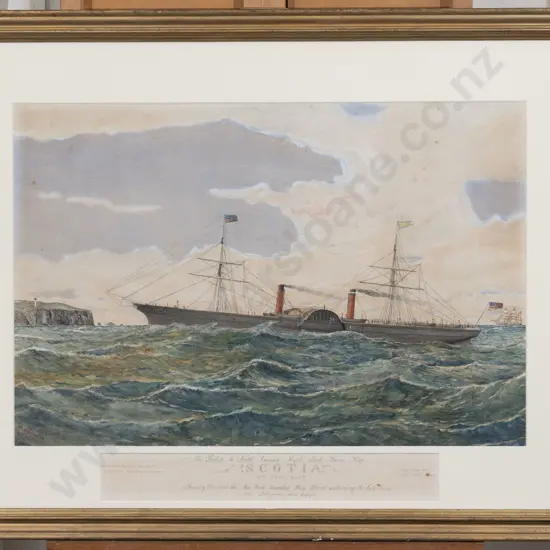 J Barbour (British) - The British and North American Royal Mail Steam Ship - Scotia - Off Cape Race