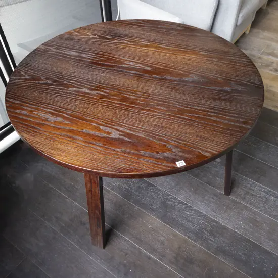 Thonet Dark Oak Circular Dining Table