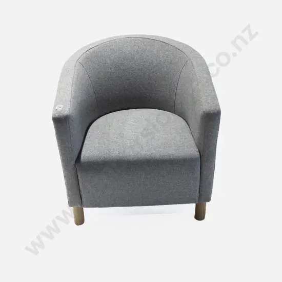 KMS NZ Made Caswell Grey Wool Tub Chair