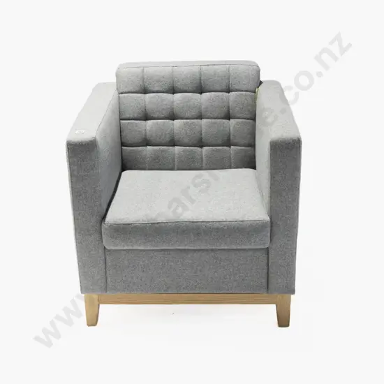 KMS NZ Made Grey Wool Colleridge Lounge Chair