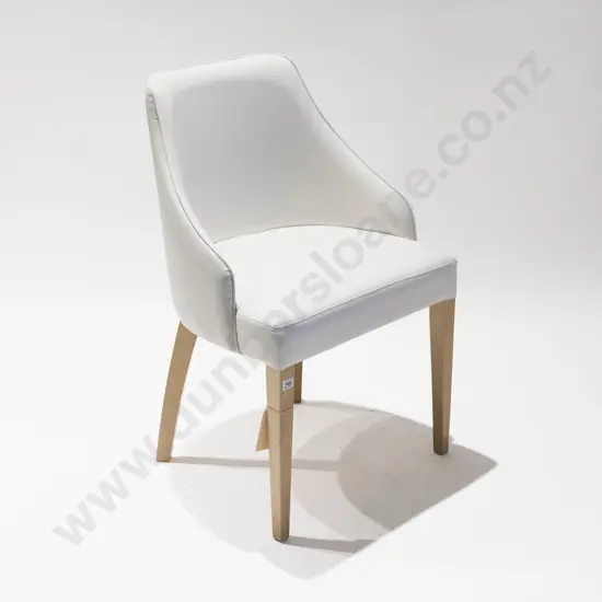 Thonet Regal White Leather Chair