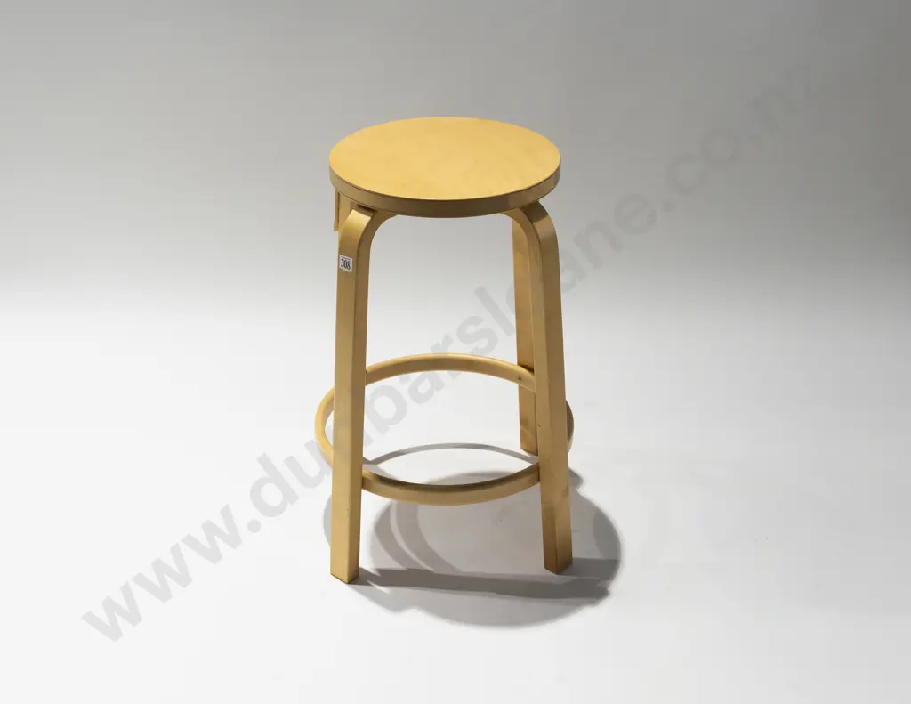 Artek 64 Birch Bar Stool Image 1++