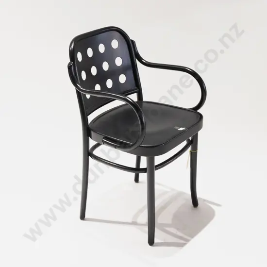 Thonet Oswald Black Armchair