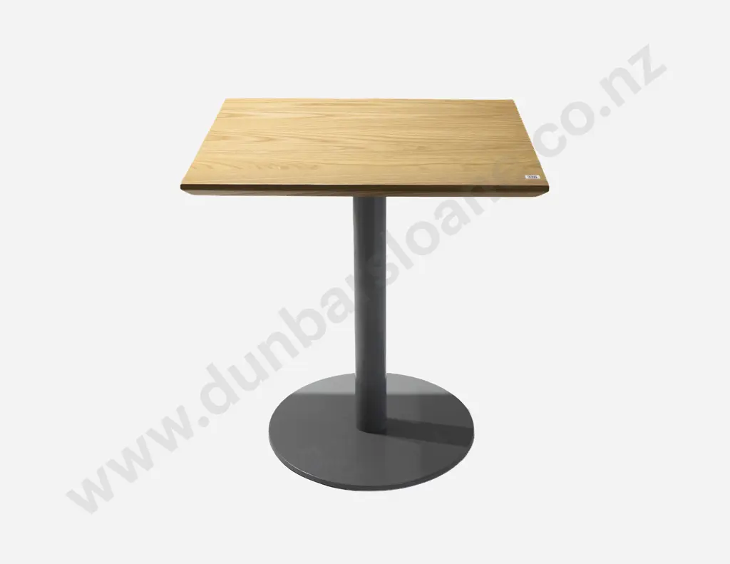 KMS Spin Ash Square Top Metal Based Cafe Table Image 1++