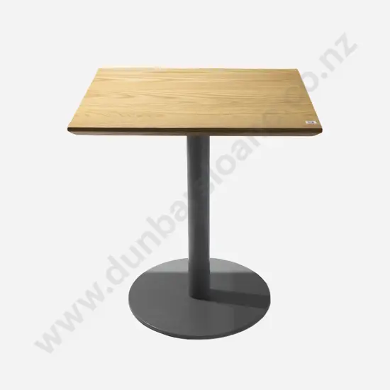 KMS Spin Ash Square Top Metal Based Cafe Table