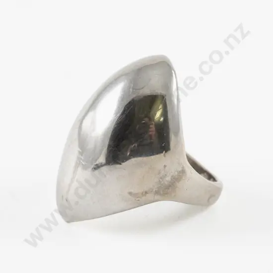 Silver Plated Large Dome Ring