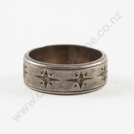 S/S Engraved Band Ring