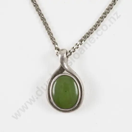 S/S Single Jade Pendant