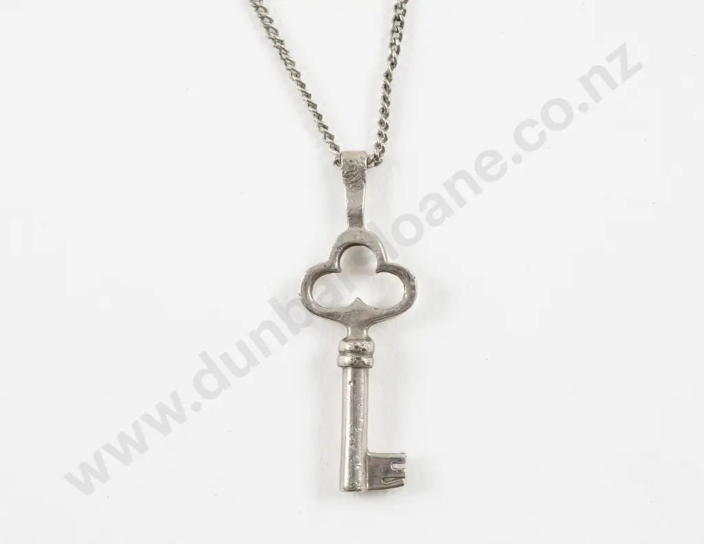S/S Key Pendant on S/S Neck Chain Image 1++