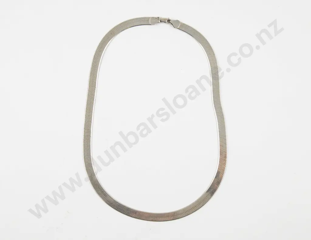 S/S Fancy Flat Link Neck Chain Image 1++
