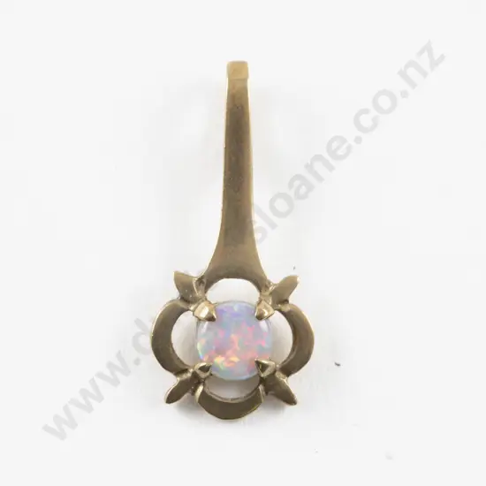 9ct Single Opal Pendant