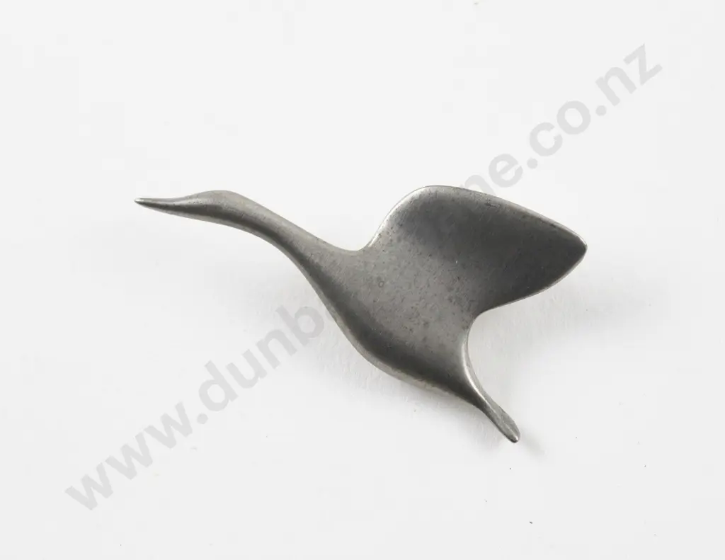 Vintage Frederick Design (Canada) Pewter Goose Brooch Image 1++