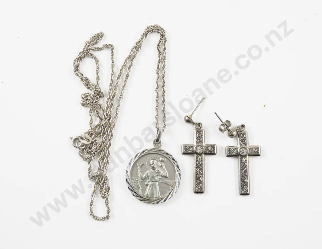 S/S St Christopher Pendant Image 1++