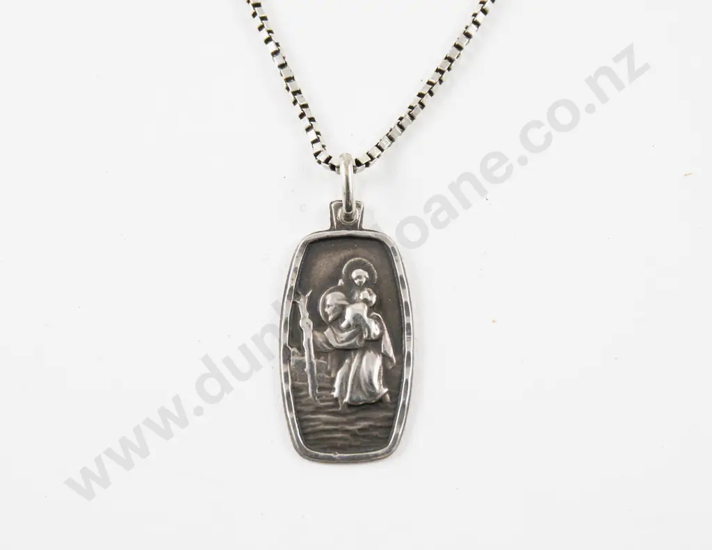 S/S St Christopher Pendant Image 1++