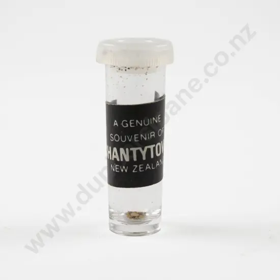 A Souvenir of Shantytown NZ Gold Nugget in Jar