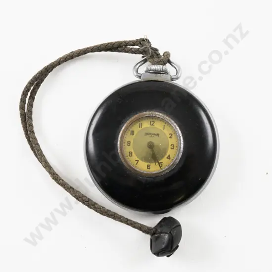 Vintage 'Ingraham U.S.A' Enamel Mechanical Pocket Watch