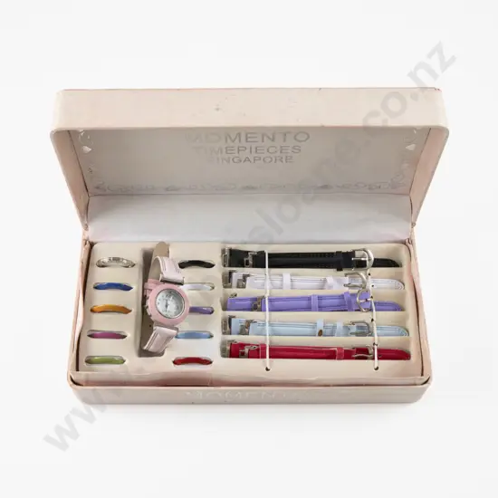 Momento Timepieces Ladies Interchangeable Wrist Watch Set