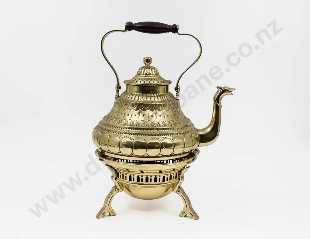 Decorative Dutch Brass Spirit Kettle Image 1++
