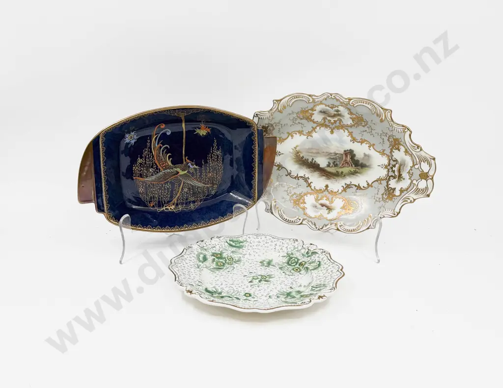 Coalport Fancy China Dish with Small Assortment of other China Incl. Carltonware Image 1++