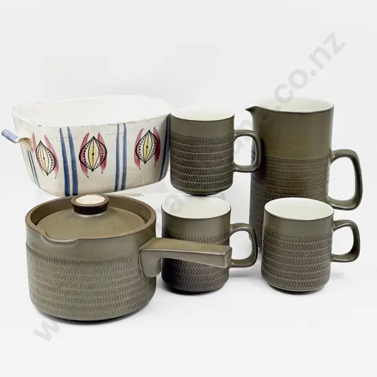 Qty of Assorted Denby Stoneware together with Rorstrand Oven Dish