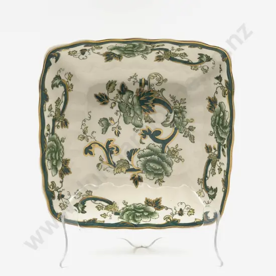 Square Masons "Chartreuse" Pattern Bowl