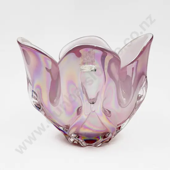 Japanese Hineri Art Glass Vase