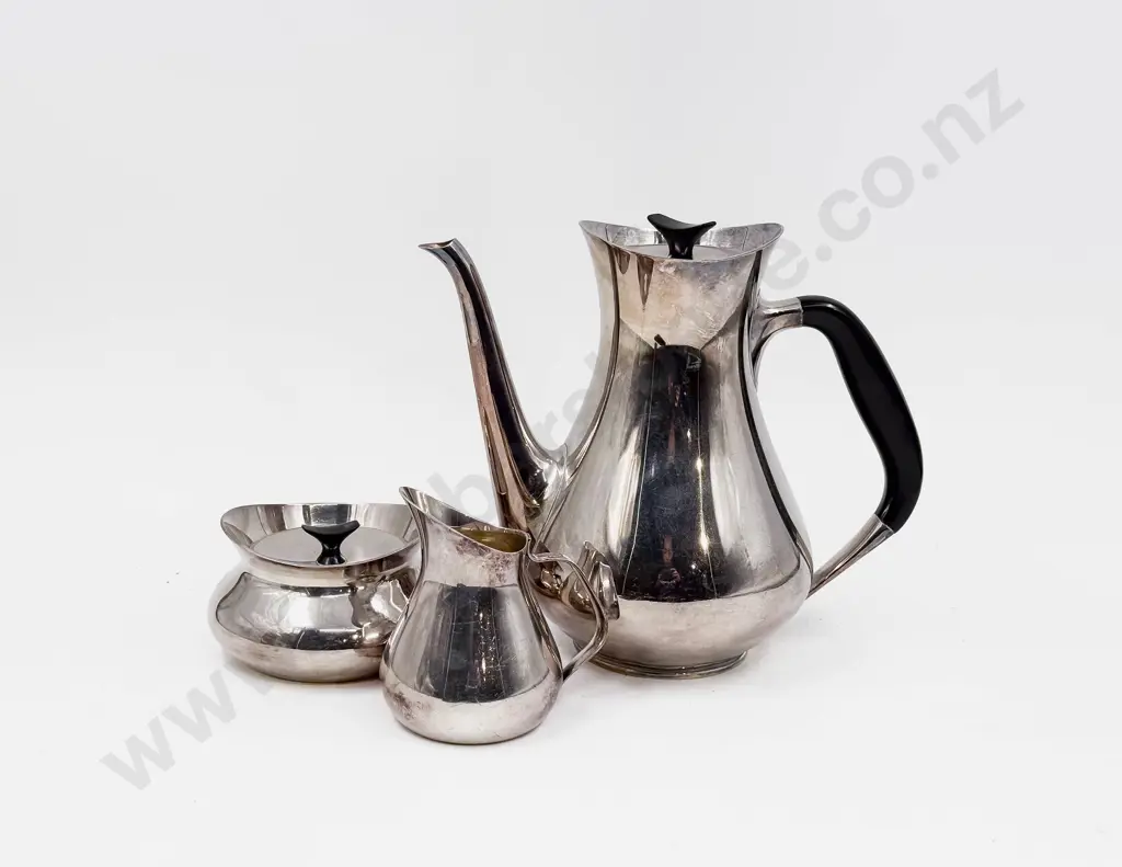 Danish Cohn Three Pce S/P Teaset Image 1++