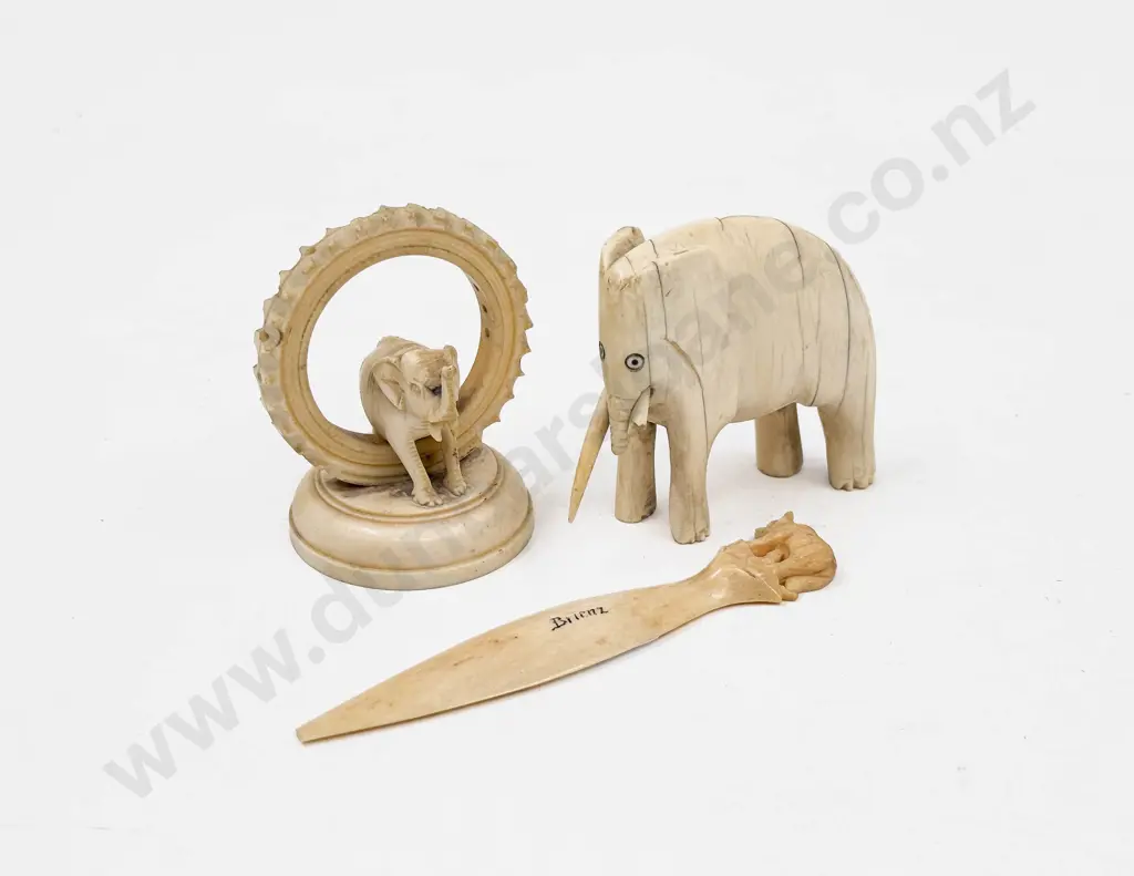 Three Pieces of Assorted Ivory Image 1++