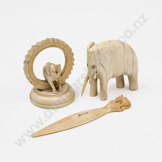 Three Pieces of Assorted Ivory