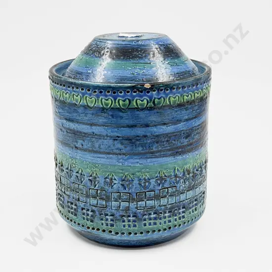 Bitossi Rimini Blue Large Lidded Storage Jar