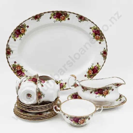 Royal Albert "Old Country Roses" Part Dinner Set