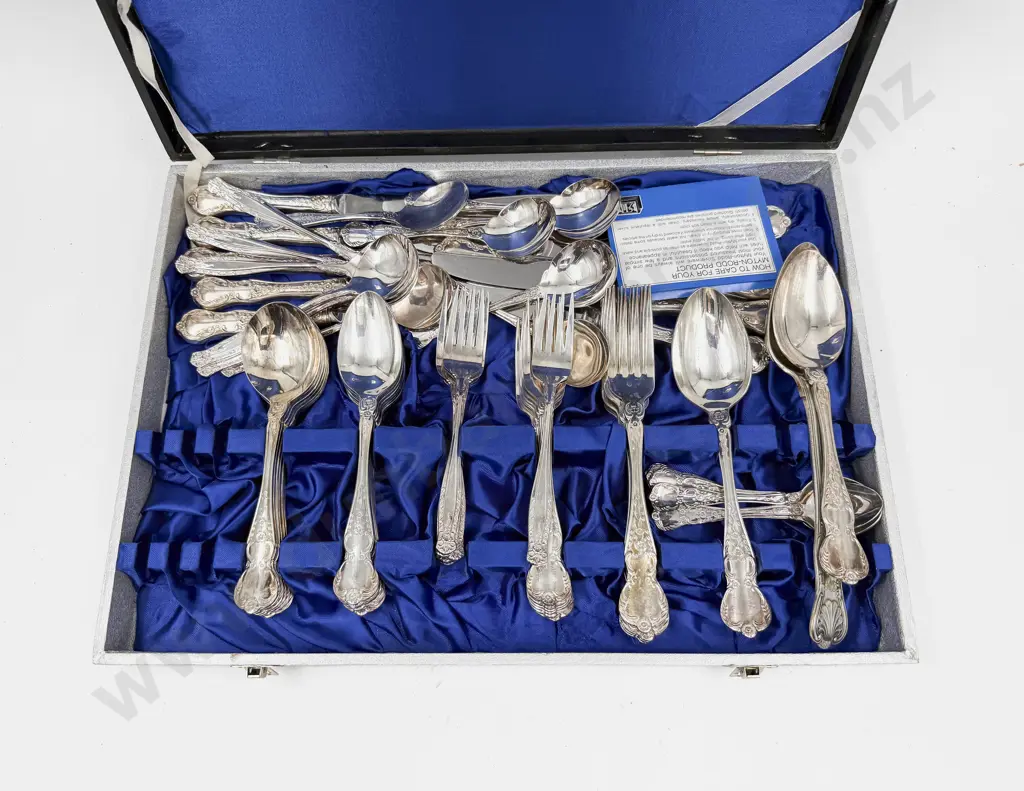 Cased Rodd S/P Cutlery Set Image 1++