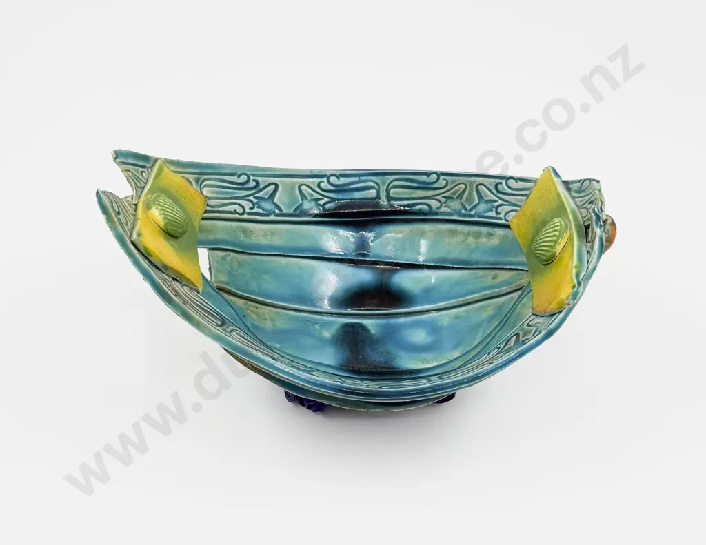 Katie Gold Stylized Oval Bowl Image 1++